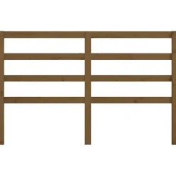 Vidaxl Tête de lit Marron miel 126x4x100 cm Bois massif de pin 817633