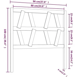 Vidaxl Tête de lit Marron miel 96x4x100 cm Bois massif de pin 818603 Sale