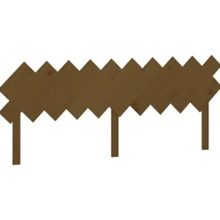 Vidaxl Tête de lit Marron miel 196x3x80,5 cm Bois massif de pin 819243