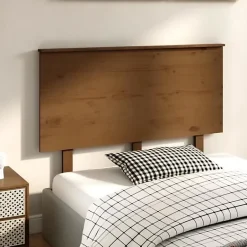 Vidaxl Tête de lit Marron miel 124x6x82,5 cm Bois massif de pin 819163 Best