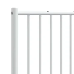 Vidaxl Tête de lit métal blanc 193 cm 350968 New
