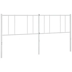 Vidaxl Tête de lit métal blanc 200 cm 352567