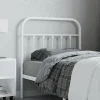 Vidaxl Tête de lit métal blanc 80 cm 352654