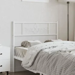 Vidaxl Tête de lit métal blanc 75 cm 355342