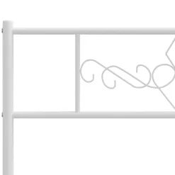 Vidaxl Tête de lit métal blanc 75 cm 355342