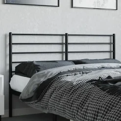 Vidaxl Tête de lit métal noir 135 cm 352351