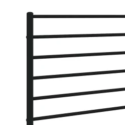 Vidaxl Tête de lit métal noir 135 cm 352351
