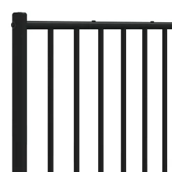Vidaxl Tête de lit métal noir 160 cm 350899 Clearance