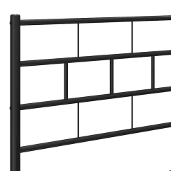 Vidaxl Tête de lit métal noir 193 cm 355696 New