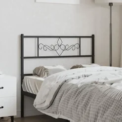 Vidaxl Tête de lit métal noir 100 cm 355296