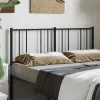 Vidaxl Tête de lit métal noir 160 cm 352515