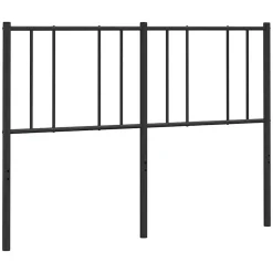 Vidaxl Tête de lit métal noir 160 cm 352515