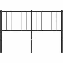 Vidaxl Tête de lit métal noir 160 cm 352515