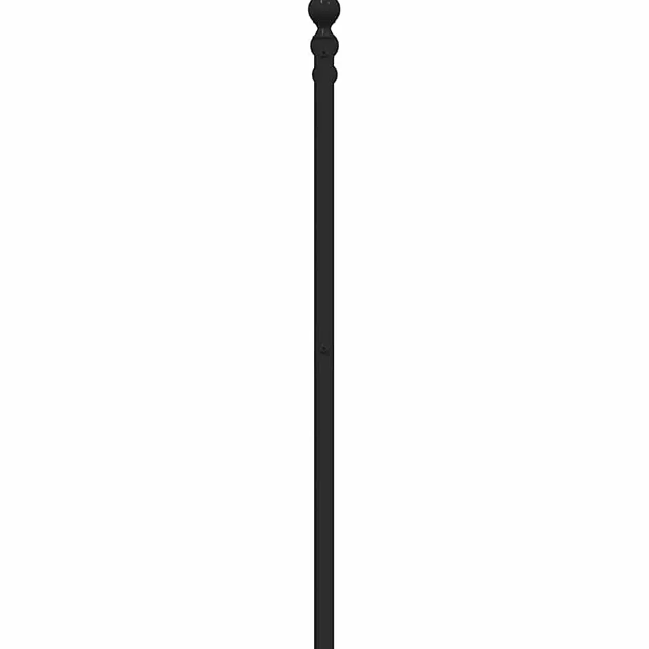 Vidaxl Tête de lit métal noir 160 cm 353572 New
