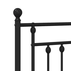 Vidaxl Tête de lit métal noir 200 cm 353575