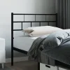 Vidaxl Tête de lit métal noir 75 cm 355685