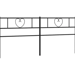 Vidaxl Tête de lit métal noir 200 cm 355501 Online