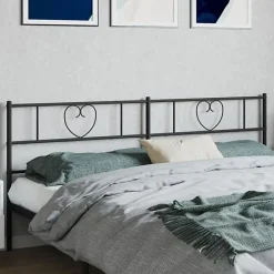 Vidaxl Tête de lit métal noir 200 cm 355501 Online