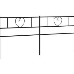 Vidaxl Tête de lit métal noir 200 cm 355501 Online