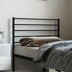 Vidaxl Tête de lit métal noir 100 cm 352348 Outlet