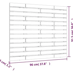 Vidaxl Tête de lit murale Marron miel 96x3x91,5 cm Bois massif de pin 824676 Hot