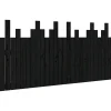 Vidaxl Tête de lit murale Noir 166x3x80 cm Bois massif de pin 824812