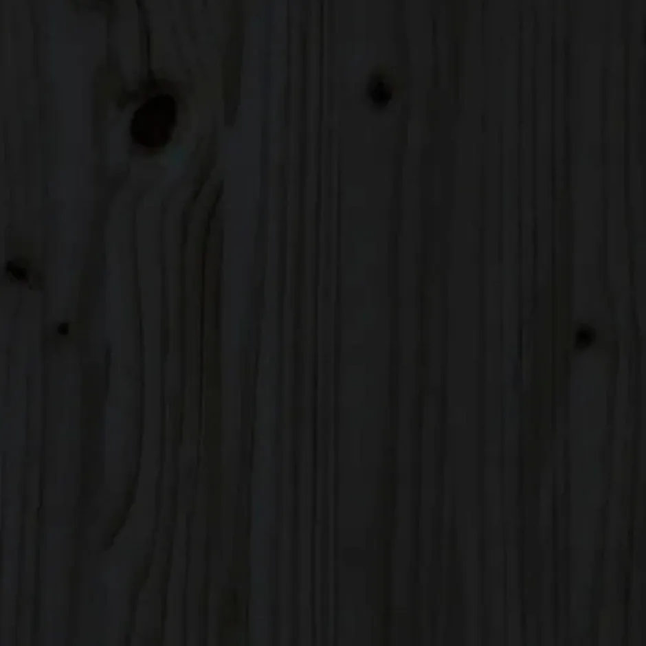Vidaxl Tête de lit murale Noir 166x3x80 cm Bois massif de pin 824812