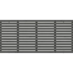 Vidaxl Tête de lit murale Gris 206x3x91,5 cm Bois massif de pin 824670