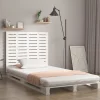 Vidaxl Tête de lit murale Blanc 81x3x91,5 cm Bois massif de pin 824694