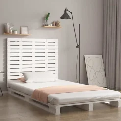 Vidaxl Tête de lit murale Blanc 81x3x91,5 cm Bois massif de pin 824694