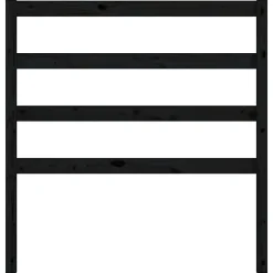 Vidaxl Tête de lit Noir 95x4x100 cm Bois massif de pin822236 Hot