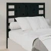 Vidaxl Tête de lit Noir 106x4x100 cm Bois massif de pin 818759