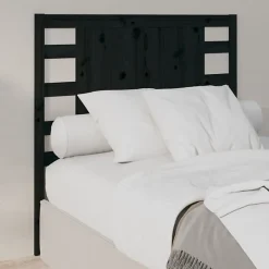 Vidaxl Tête de lit Noir 106x4x100 cm Bois massif de pin 818759