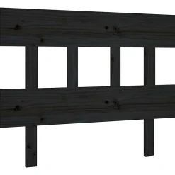 Vidaxl Tête de lit Noir 103,5x3x81 cm Bois massif de pin 819109