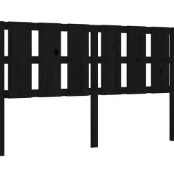 Vidaxl Tête de lit Noir 155,5x4x100 cm Bois massif de pin 817999