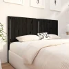 Vidaxl Tête de lit Noir 165,5x4x100 cm Bois massif de pin 818884 Sale