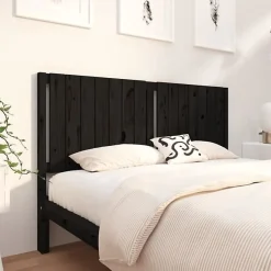 Vidaxl Tête de lit Noir 165,5x4x100 cm Bois massif de pin 818884 Sale
