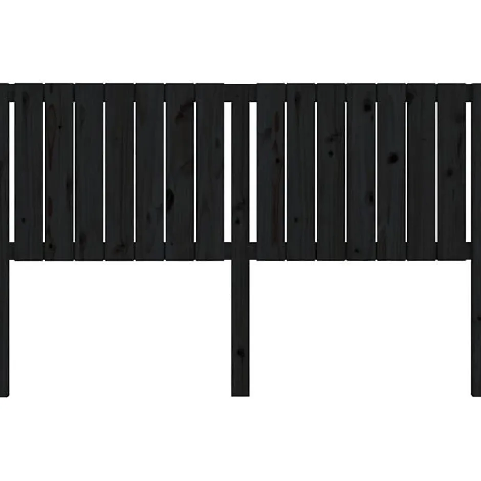 Vidaxl Tête de lit Noir 165,5x4x100 cm Bois massif de pin 818884 Sale
