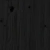 Vidaxl Tête de lit Noir 81x4x100 cm Bois massif de pin 818649 Outlet