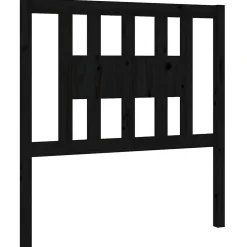 Vidaxl Tête de lit Noir 81x4x100 cm Bois massif de pin 818649 Outlet