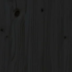 Vidaxl Tête de lit Noir 81x4x100 cm Bois massif de pin 818649 Outlet
