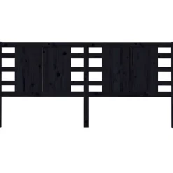Vidaxl Tête de lit Noir 166x4x100 cm Bois massif de pin 818784 Best