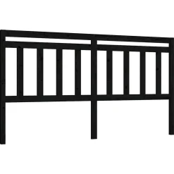 Vidaxl Tête de lit Noir 206x4x100 cm Bois massif de pin 814118 Hot