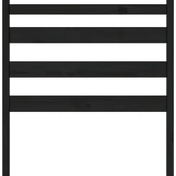 Vidaxl Tête de lit Noir 96x4x100 cm Bois massif de pin 818404