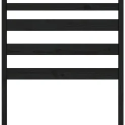Vidaxl Tête de lit Noir 96x4x100 cm Bois massif de pin 818404