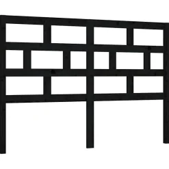 Vidaxl Tête de lit Noir 156x4x100 cm Bois massif de pin