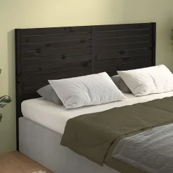 Vidaxl Tête de lit Noir 146x4x100 cm Bois massif de pin 819024 Best