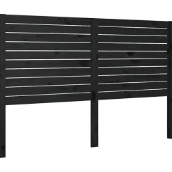 Vidaxl Tête de lit Noir 146x4x100 cm Bois massif de pin 819024 Best