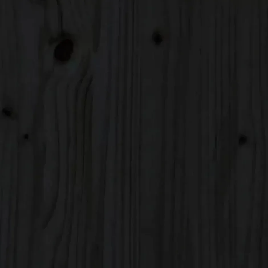 Vidaxl Tête de lit Noir 146x4x100 cm Bois massif de pin 819024 Best