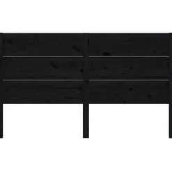 Vidaxl Tête de lit Noir 206x4x100 cm Bois massif de pin 818744 Clearance